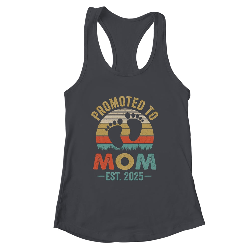 Promoted To Mom Est 2025 Mothers Day Vintage Shirt & Tank Top | siriusteestore