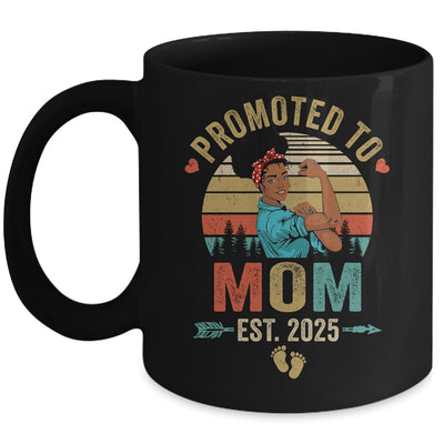 Promoted To Mom Est 2025 Vintage First Time Mom Mug | siriusteestore