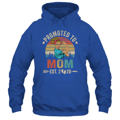 Promoted To Mom Est 2026 Retro First Time Mom Shirt & Tank Top | siriusteestore
