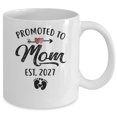 Promoted To Mom Est 2027 First Time Mothers Day Mug | siriusteestore