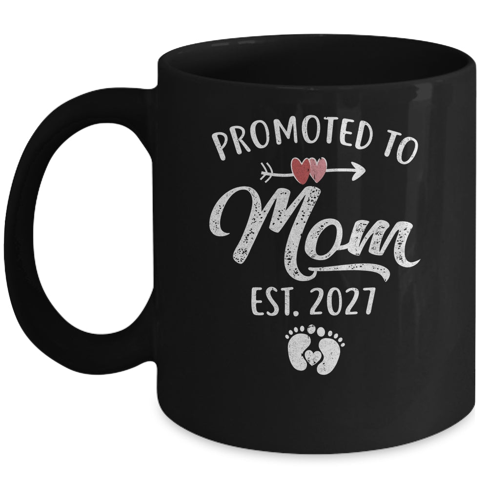 Promoted To Mom Est 2027 Funny First Time Mothers Day Mug | siriusteestore