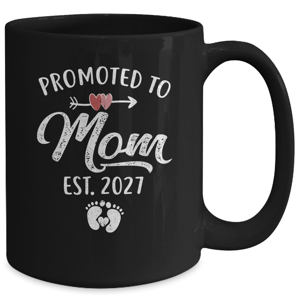 Promoted To Mom Est 2027 Funny First Time Mothers Day Mug | siriusteestore