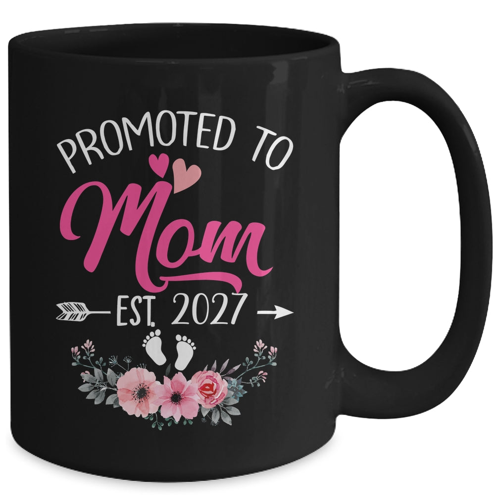 Promoted To Mom Est 2027 Mothers Day First Time Mug | siriusteestore