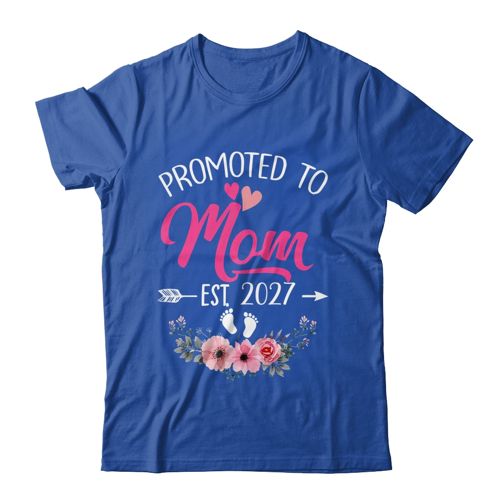 Promoted To Mom Est 2027 Mothers Day First Time Shirt & Tank Top | siriusteestore