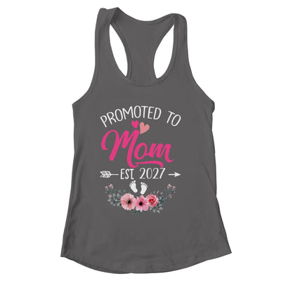 Promoted To Mom Est 2027 Mothers Day First Time Shirt & Tank Top | siriusteestore