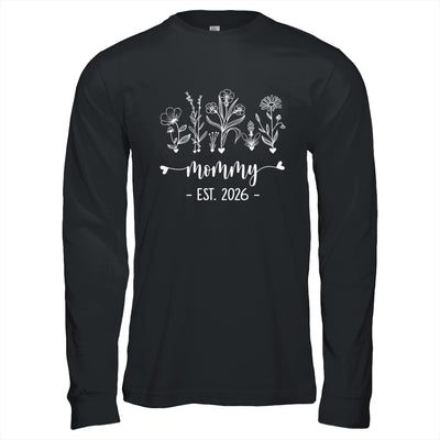Promoted To Mommy 2026 Pregnancy Announcement Floral Shirt & Hoodie | siriusteestore