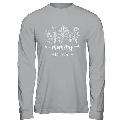 Promoted To Mommy 2026 Pregnancy Announcement Floral Shirt & Hoodie | siriusteestore