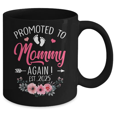 Promoted To Mommy Again Est 2025 Mothers Day Mug | siriusteestore