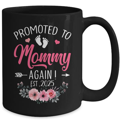 Promoted To Mommy Again Est 2025 Mothers Day Mug | siriusteestore
