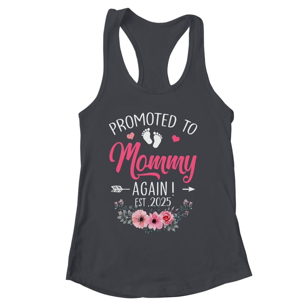 Promoted To Mommy Again Est 2025 Mothers Day Shirt & Tank Top | siriusteestore