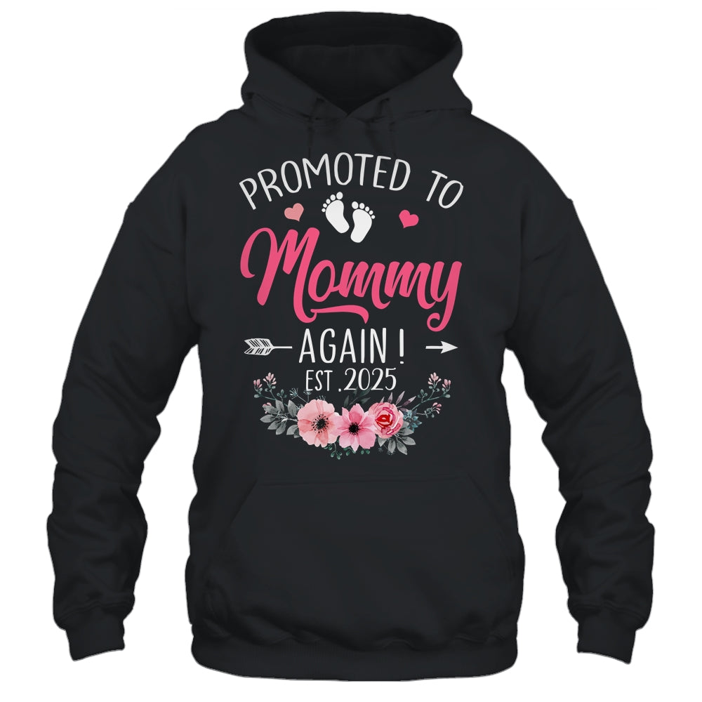 Promoted To Mommy Again Est 2025 Mothers Day Shirt & Tank Top | siriusteestore