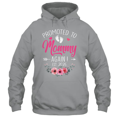 Promoted To Mommy Again Est 2026 Mothers Day Shirt & Tank Top | siriusteestore