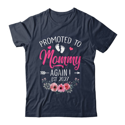 Promoted To Mommy Again Est 2027 Mothers Day Shirt & Tank Top | siriusteestore