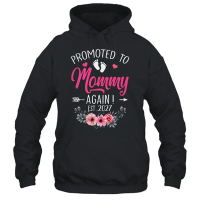 Promoted To Mommy Again Est 2027 Mothers Day Shirt & Tank Top | siriusteestore