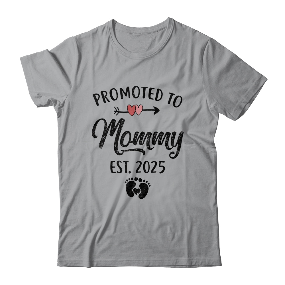 Promoted To Mommy Est 2025 First Time Mothers Day Shirt & Tank Top | siriusteestore