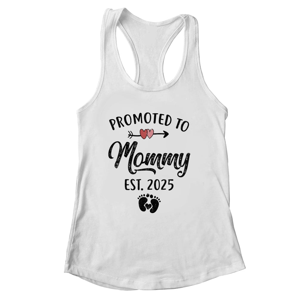 Promoted To Mommy Est 2025 First Time Mothers Day Shirt & Tank Top | siriusteestore