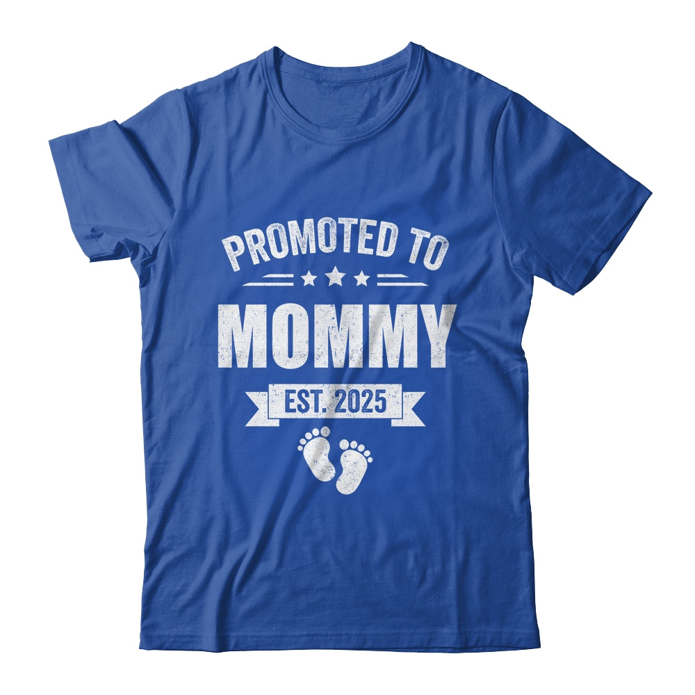 Promoted To Mommy Est 2025 Mothers Day First Time New Mom Shirt & Tank Top | siriusteestore