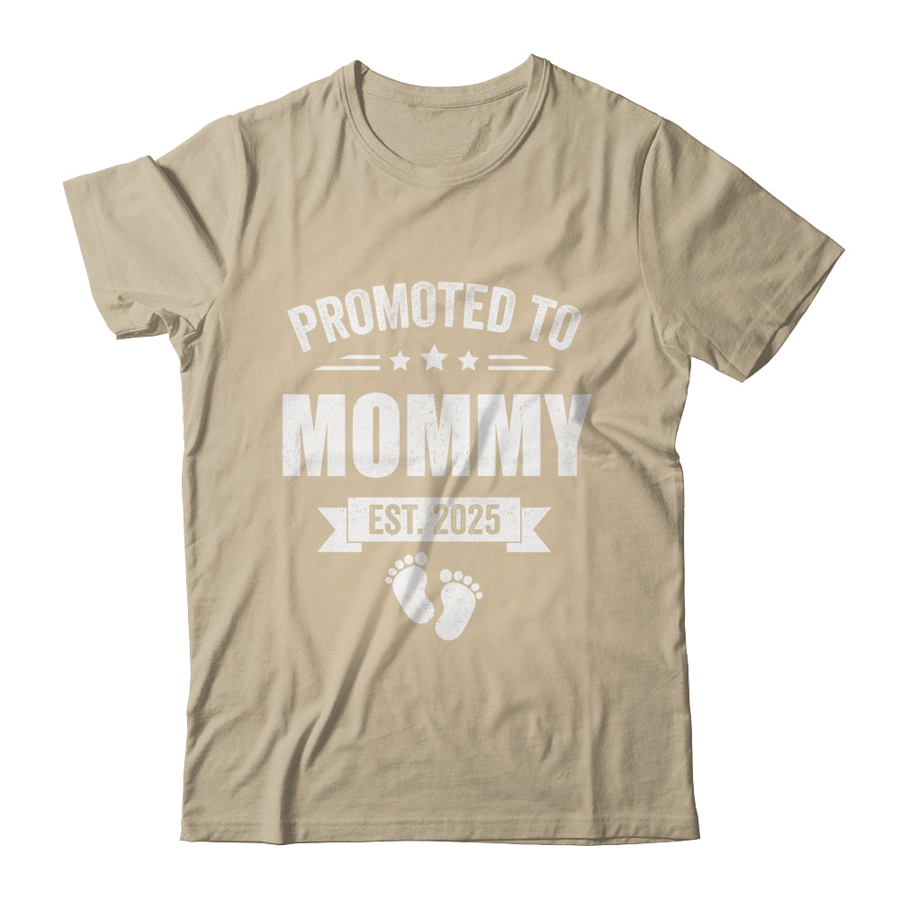 Promoted To Mommy Est 2025 Mothers Day First Time New Mom Shirt & Tank Top | siriusteestore