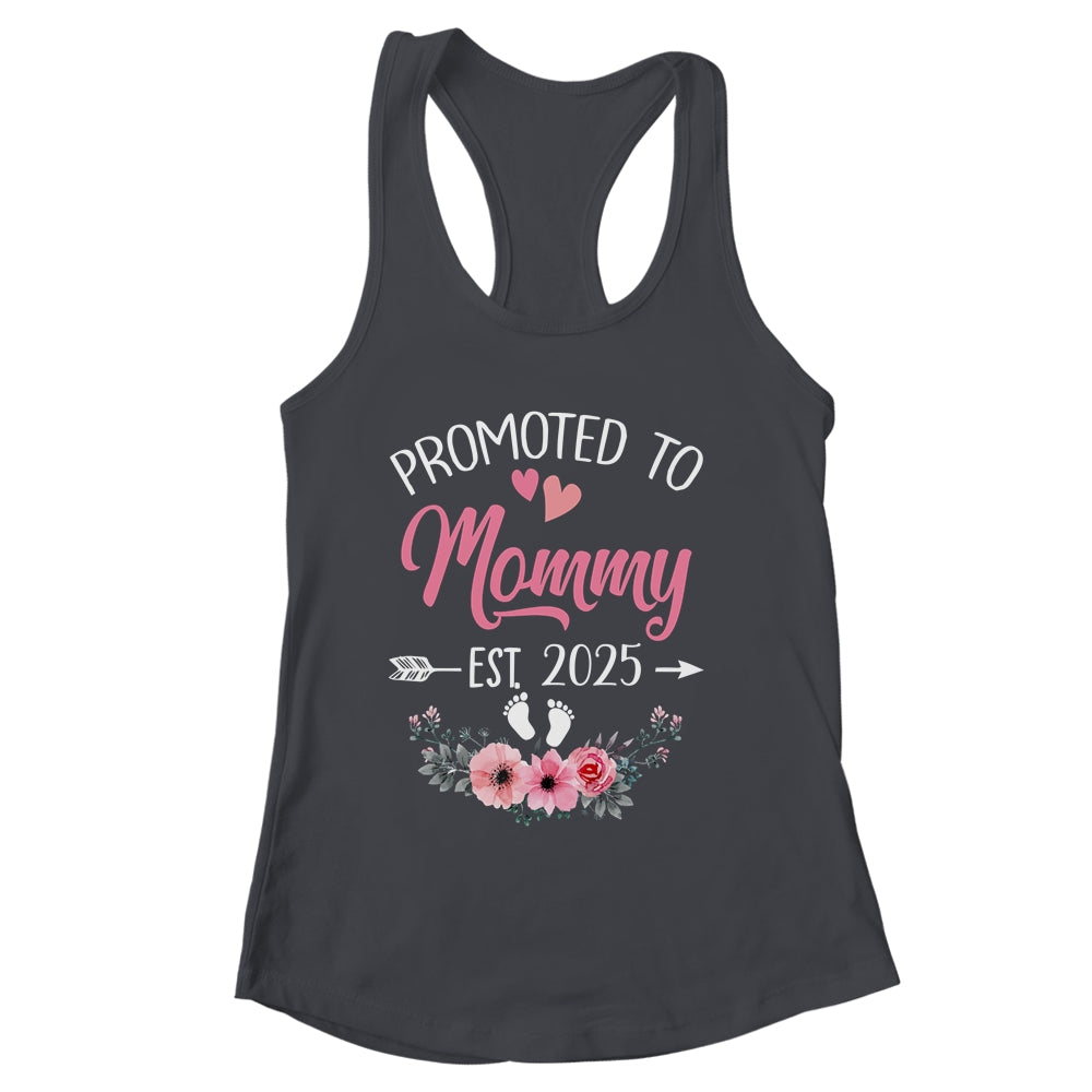 Promoted To Mommy Est 2025 Mothers Day First Time Shirt & Tank Top | siriusteestore