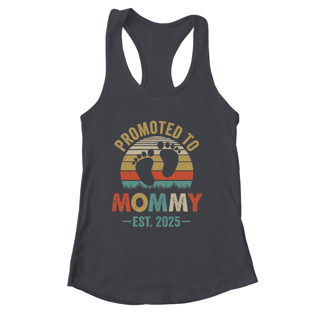Promoted To Mommy Est 2025 Mothers Day Vintage Shirt & Tank Top | siriusteestore