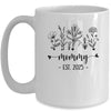 Promoted To Mommy Est 2025 Pregnancy Announcement Flower Mug | siriusteestore