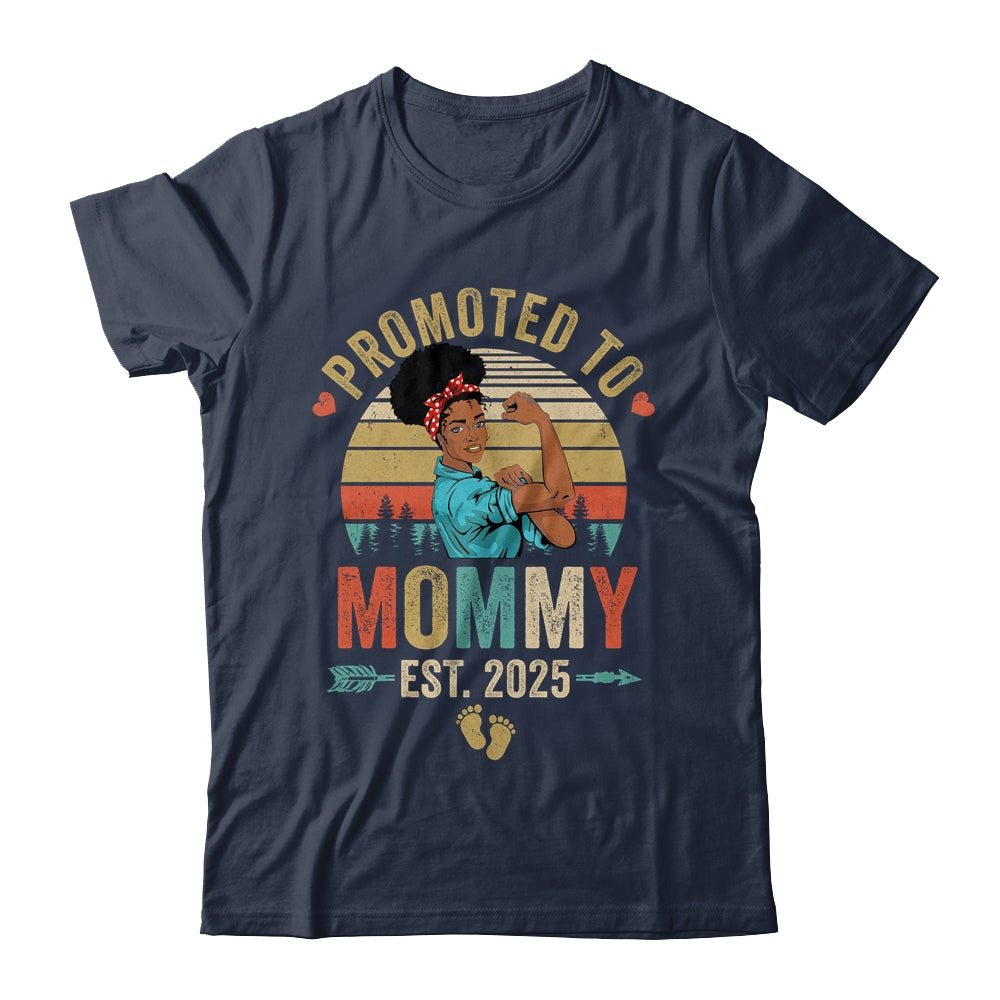 Promoted To Mommy Est 2025 Vintage First Time Mommy Shirt & Tank Top | siriusteestore