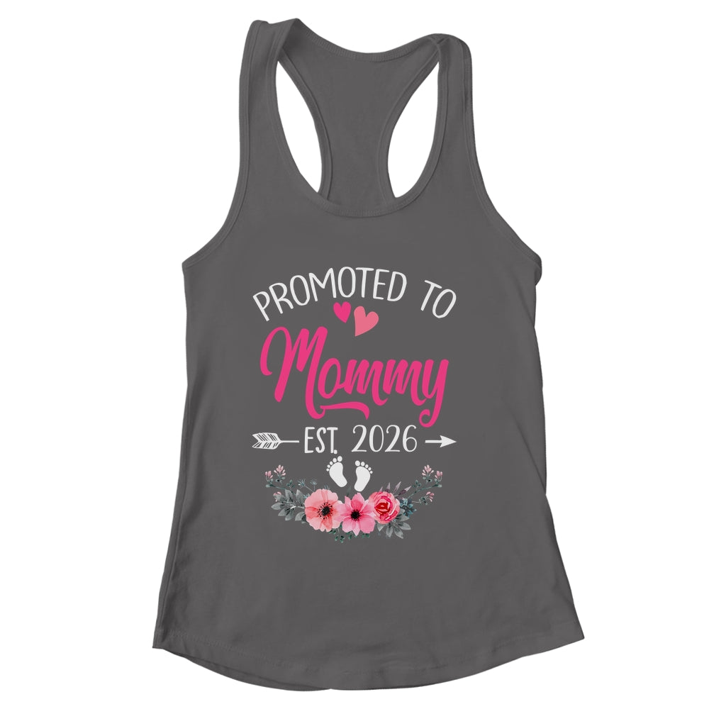 Promoted To Mommy Est 2026 Mothers Day First Time Shirt & Tank Top | siriusteestore