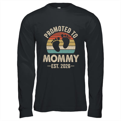 Promoted To Mommy Est 2026 Mothers Day Vintage Shirt & Hoodie | siriusteestore