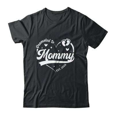 Promoted To Mommy Est 2026 Soon To Be New Grandmom Heart Shirt & Tank Top | siriusteestore
