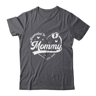 Promoted To Mommy Est 2026 Soon To Be New Grandmom Heart Shirt & Tank Top | siriusteestore