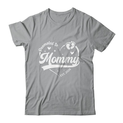 Promoted To Mommy Est 2026 Soon To Be New Grandmom Heart Shirt & Tank Top | siriusteestore
