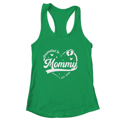Promoted To Mommy Est 2026 Soon To Be New Grandmom Heart Shirt & Tank Top | siriusteestore
