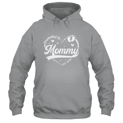 Promoted To Mommy Est 2026 Soon To Be New Grandmom Heart Shirt & Tank Top | siriusteestore