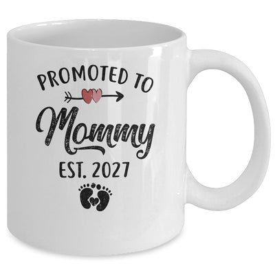 Promoted To Mommy Est 2027 First Time Mothers Day Mug | siriusteestore