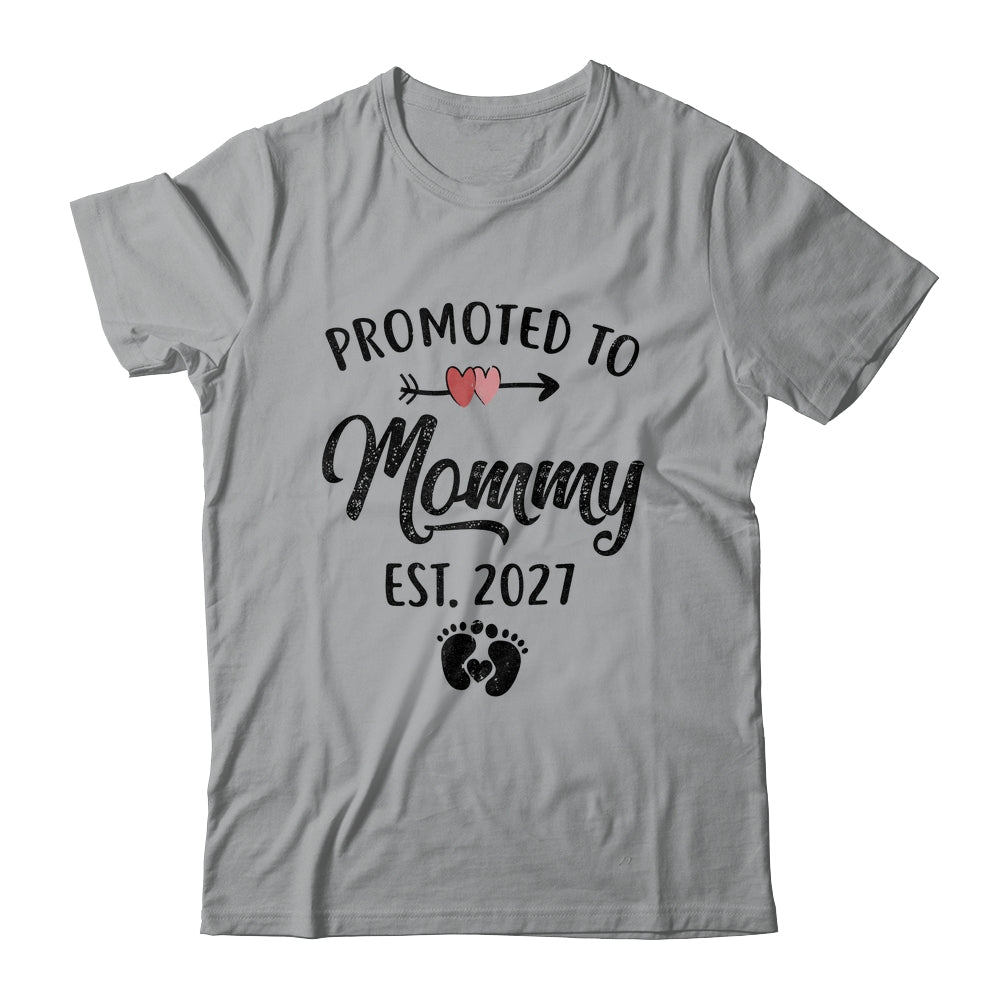 Promoted To Mommy Est 2027 First Time Mothers Day Shirt & Hoodie | siriusteestore