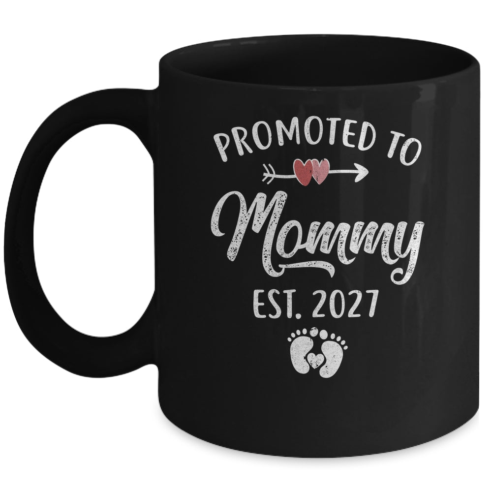 Promoted To Mommy Est 2027 Funny First Time Mothers Day Mug | siriusteestore