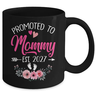 Promoted To Mommy Est 2027 Mothers Day First Time Mug | siriusteestore