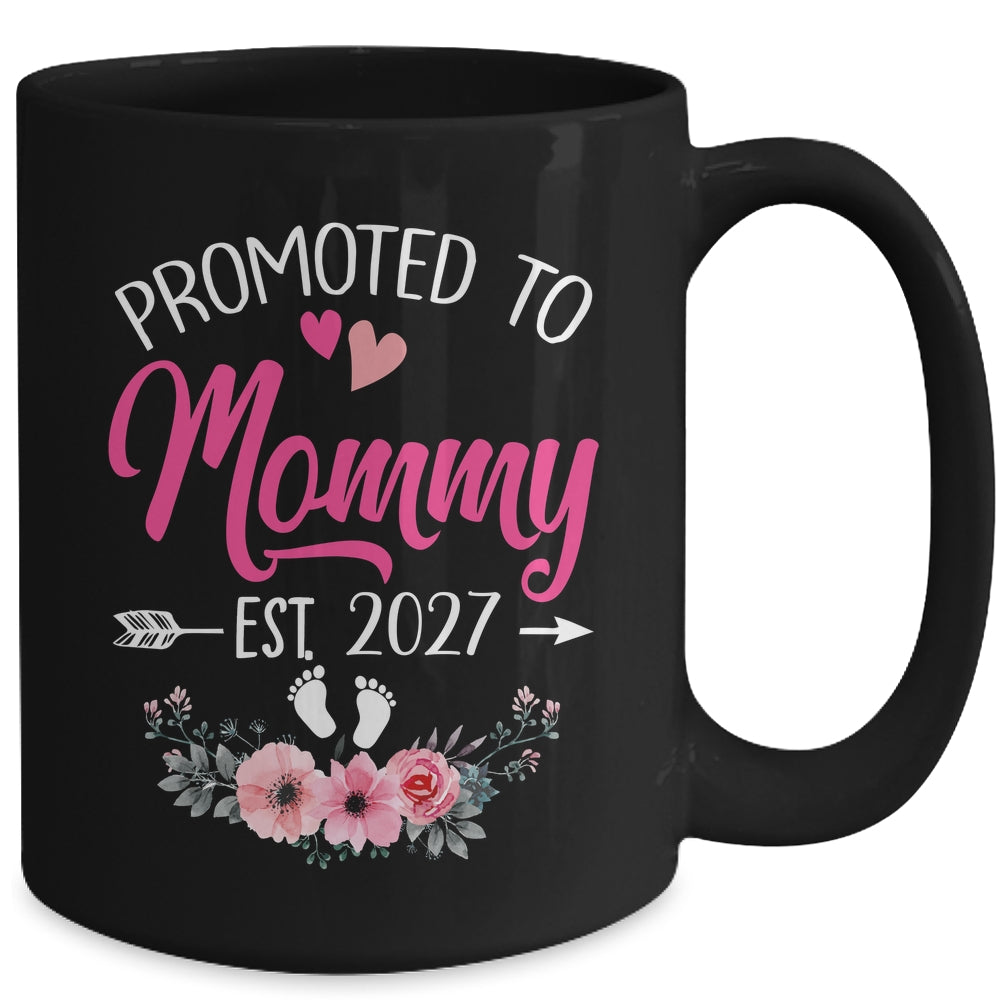 Promoted To Mommy Est 2027 Mothers Day First Time Mug | siriusteestore