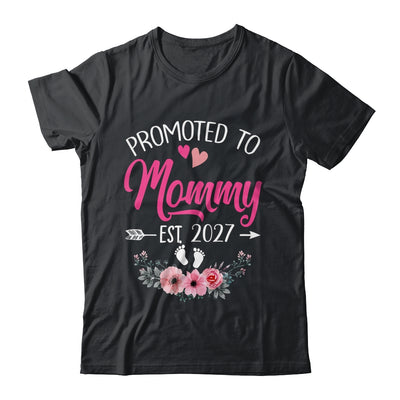 Promoted To Mommy Est 2027 Mothers Day First Time Shirt & Tank Top | siriusteestore
