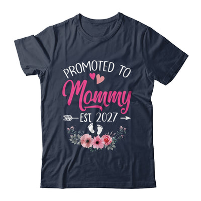 Promoted To Mommy Est 2027 Mothers Day First Time Shirt & Tank Top | siriusteestore