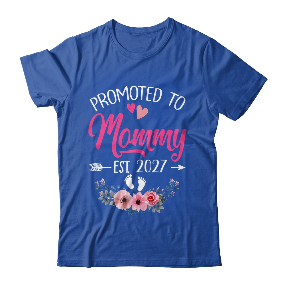 Promoted To Mommy Est 2027 Mothers Day First Time Shirt & Tank Top | siriusteestore