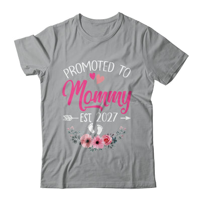 Promoted To Mommy Est 2027 Mothers Day First Time Shirt & Tank Top | siriusteestore