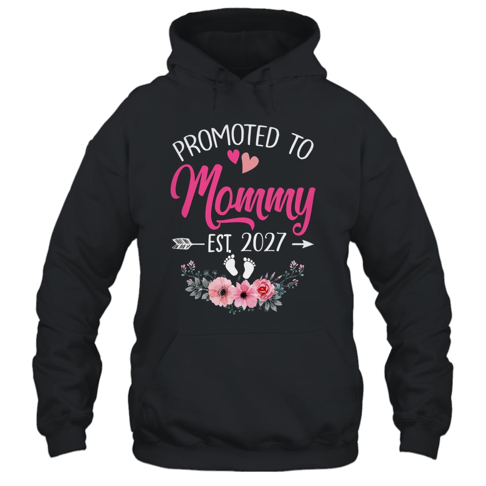 Promoted To Mommy Est 2027 Mothers Day First Time Shirt & Tank Top | siriusteestore