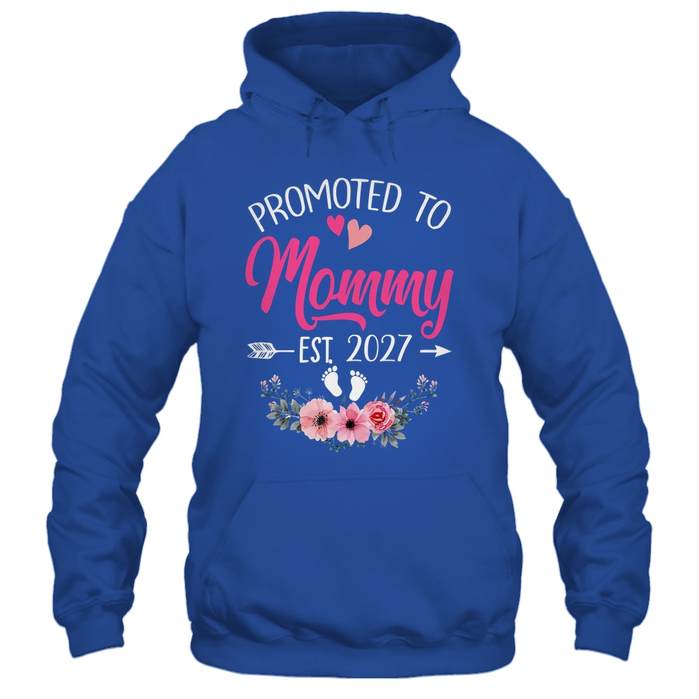 Promoted To Mommy Est 2027 Mothers Day First Time Shirt & Tank Top | siriusteestore