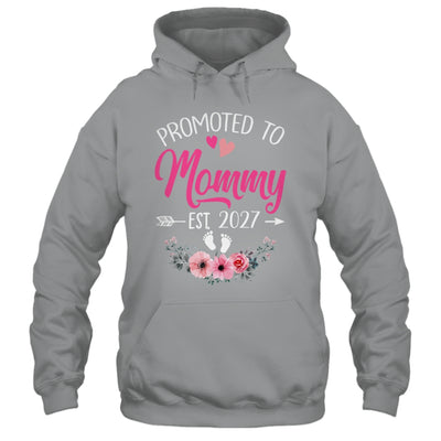 Promoted To Mommy Est 2027 Mothers Day First Time Shirt & Tank Top | siriusteestore
