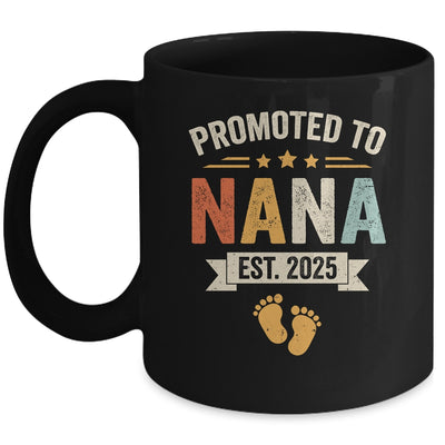Promoted To Nana 2025 Retro Soon To Be Nana Est 2025 Mug | siriusteestore
