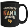 Promoted To Nana 2025 Retro Soon To Be Nana Est 2025 Mug | siriusteestore