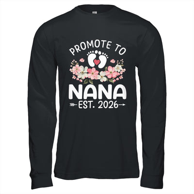 Promoted To Nana 2026 First Time Floral New Nana Shirt & Hoodie | siriusteestore