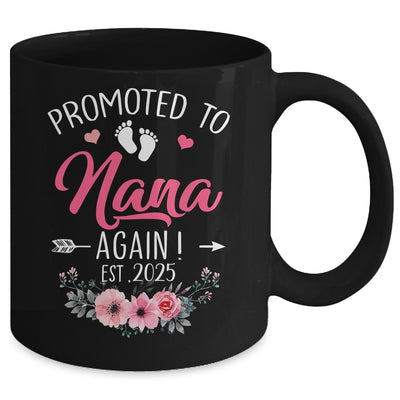 Promoted To Nana Again Est 2025 Mothers Day Mug | siriusteestore