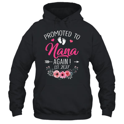 Promoted To Nana Again Est 2027 Mothers Day Shirt & Tank Top | siriusteestore